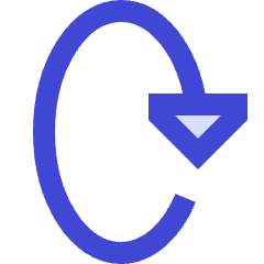 Triangle Arrow Rotate Vertical Right 2 Icon from Sharp Duo Set