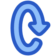 Triangle Arrow Rotate Vertical Right 2 Icon from Plump Duo Set