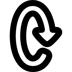 Triangle Arrow Rotate Vertical Right 2 Icon from Plump Remix Set