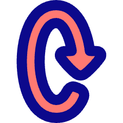 Triangle Arrow Rotate Vertical Right 2 Icon from Plump Pop Set