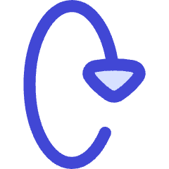 Triangle Arrow Rotate Vertical Right 2 Icon from Flex Duo Set
