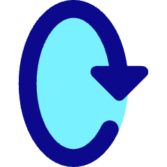 Triangle Arrow Rotate Vertical Right 2 Icon from Core Pop Set