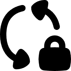 Triangle Arrow Sync Lock Icon from Flex Remix Set