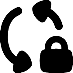 Triangle Arrow Sync Lock Icon from Flex Solid Set