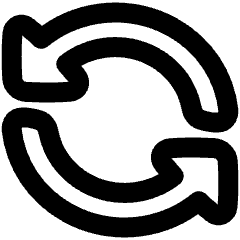 Triangle Arrow Synchronize 1 Icon from Plump Remix Set