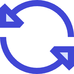 Triangle Arrow Synchronize 1 Icon from Sharp Duo Set