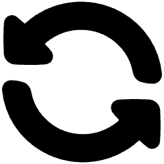 Triangle Arrow Synchronize 1 Icon from Plump Solid Set