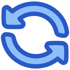 Triangle Arrow Synchronize 1 Icon from Plump Duo Set