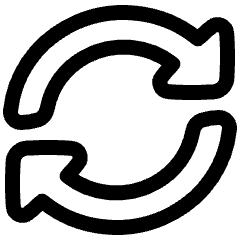 Triangle Arrow Synchronize 2 Icon from Plump Line Set