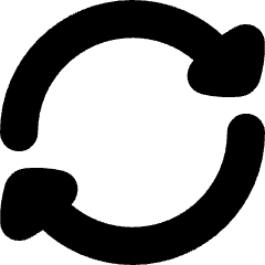 Triangle Arrow Synchronize 2 Icon from Flex Solid Set