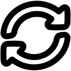 Triangle Arrow Synchronize 2 Icon from Plump Remix Set