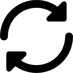 Triangle Arrow Synchronize 2 Icon from Core Remix Set