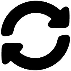 Triangle Arrow Synchronize 2 Icon from Plump Solid Set