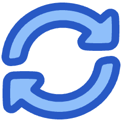 Triangle Arrow Synchronize 2 Icon from Plump Duo Set