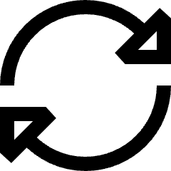 Triangle Arrow Synchronize 2 Icon from Sharp Line Set