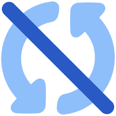 Triangle Arrow Synchronize Disable Icon from Plump Flat Set