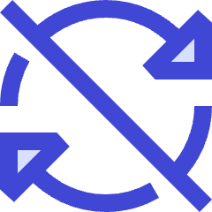 Triangle Arrow Synchronize Disable Icon from Sharp Duo Set