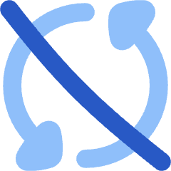 Triangle Arrow Synchronize Disable Icon from Flex Flat Set