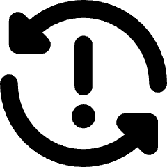 Triangle Arrow Synchronize Warning Icon from Core Solid Set