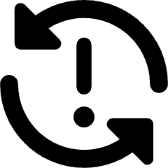 Triangle Arrow Synchronize Warning Icon from Core Remix Set