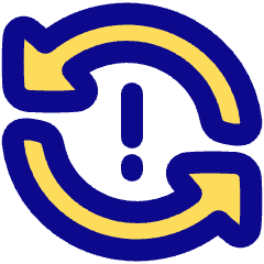 Triangle Arrow Synchronize Warning Icon from Plump Pop Set