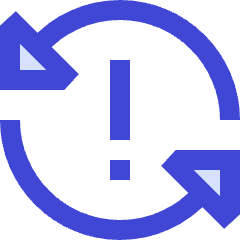 Triangle Arrow Synchronize Warning Icon from Sharp Duo Set