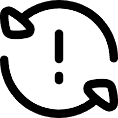 Triangle Arrow Synchronize Warning Icon from Flex Line Set