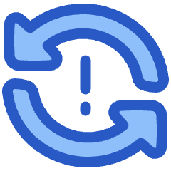 Triangle Arrow Synchronize Warning Icon from Plump Duo Set