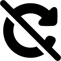 Triangle Arrow Update Disable Icon from Plump Solid Set