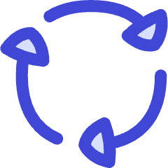 Triangle Arrows Cycle Icon from Flex Duo Set