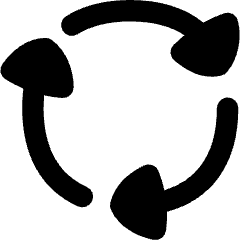 Triangle Arrows Cycle Icon from Flex Remix Set