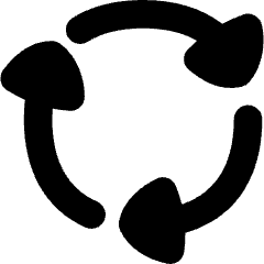 Triangle Arrows Cycle Icon from Flex Solid Set