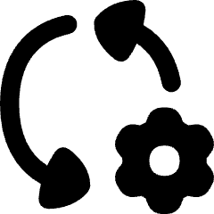 Triangle Arrows Sync Settings Icon from Flex Remix Set