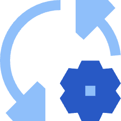 Triangle Arrows Sync Settings Icon from Sharp Flat Set