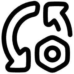 Triangle Arrows Sync Settings Nut Icon from Plump Line Set