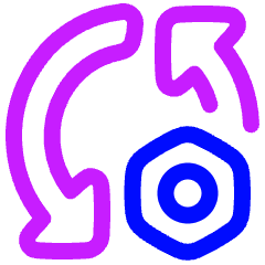 Triangle Arrows Sync Settings Nut Icon from Plump Neon Set