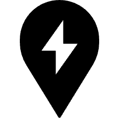 Map Pin Charging Station Icon from Nova Solid Set