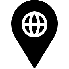 Map Pin Globe Icon from Nova Solid Set