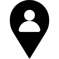 Map Pin Person Tracking Icon from Nova Solid Set