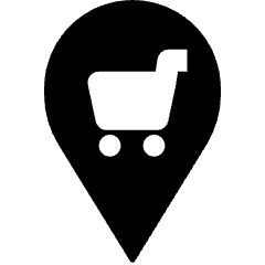 Map Pin Shopping Mall Marketplace Icon from Nova Solid Set