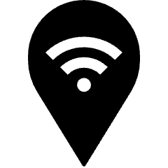 Map Pin Wifi Icon from Nova Solid Set