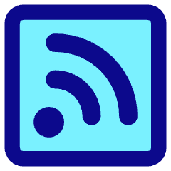 Rss Square Icon from Core Pop Set