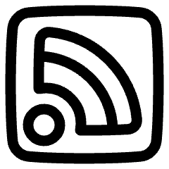 Rss Square Icon from Plump Line Set