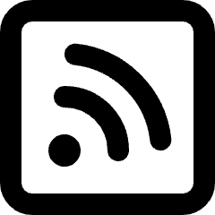 Rss Square Icon from Micro Line Set