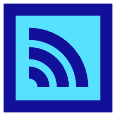 Rss Square Icon from Sharp Pop Set