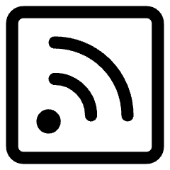 Rss Square Icon from Core Line Set