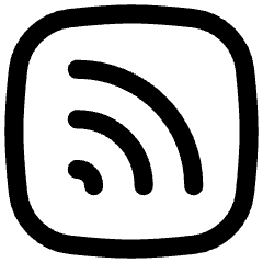 Rss Square Icon from Flex Line Set