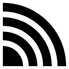 Rss Symbol Icon from Sharp Solid Set