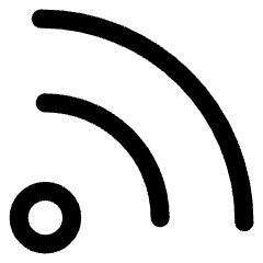 Rss Symbol Icon from Core Line Set