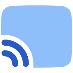 Screen Broadcast Icon from Plump Flat Set